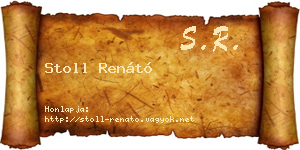 Stoll Renátó névjegykártya