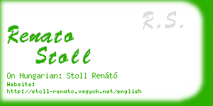 renato stoll business card