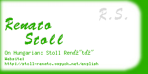 renato stoll business card